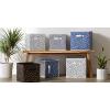 imageDII Non Woven Polyester Storage Bin Polka Dot White ampamp Gold Small Set of 2French Blue  White