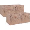 imageDII Non Woven Polyester Storage Bin Polka Dot White ampamp Gold Small Set of 2Pink  Gold