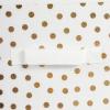 imageDII Non Woven Polyester Storage Bin Polka Dot White ampamp Gold Small Set of 2White  Gold