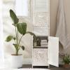 imageDII Non Woven Polyester Storage Bin Polka Dot White ampamp Gold Small Set of 2White  Gold