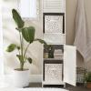 imageDII Non Woven Polyester Storage Bin Polka Dot White ampamp Gold Small Set of 2White  Gold