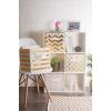 imageDII Non Woven Polyester Storage Bin Polka Dot White ampamp Gold Small Set of 2White  Gold