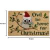 imageDII Outdoor Christmas Door Mat Collection Decorative Holiday Doormat Front Porch Dcor 17x29 Holly Jolly Cookie CoOwl Be Home