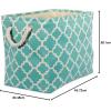 imageDII Polyester Container with Handles Lattice Storage Bin Medium Bright GreenAqua