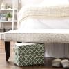imageDII Polyester Container with Handles Lattice Storage Bin Medium Bright GreenArtichoke