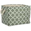 imageDII Polyester Container with Handles Lattice Storage Bin Medium Bright GreenArtichoke