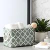 imageDII Polyester Container with Handles Lattice Storage Bin Medium Bright GreenArtichoke