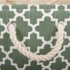 imageDII Polyester Container with Handles Lattice Storage Bin Medium Bright GreenArtichoke