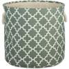 imageDII Polyester Container with Handles Lattice Storage Bin Medium Bright GreenArtichoke