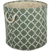 imageDII Polyester Container with Handles Lattice Storage Bin Medium Bright GreenArtichoke
