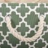 imageDII Polyester Container with Handles Lattice Storage Bin Medium Bright GreenArtichoke