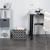 imageDII Polyester Container with Handles Lattice Storage Bin Medium Bright GreenBlack