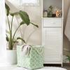 imageDII Polyester Container with Handles Lattice Storage Bin Medium Bright GreenBright Green