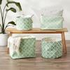 imageDII Polyester Container with Handles Lattice Storage Bin Medium Bright GreenBright Green