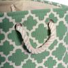 imageDII Polyester Container with Handles Lattice Storage Bin Medium Bright GreenBright Green