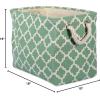 imageDII Polyester Container with Handles Lattice Storage Bin Medium Bright GreenBright Green