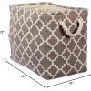 imageDII Polyester Container with Handles Lattice Storage Bin Medium Bright GreenBrown