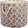 imageDII Polyester Container with Handles Lattice Storage Bin Medium Bright GreenBrown