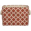 imageDII Polyester Container with Handles Lattice Storage Bin Medium Bright GreenCinnamon