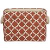 imageDII Polyester Container with Handles Lattice Storage Bin Medium Bright GreenCinnamon