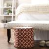 imageDII Polyester Container with Handles Lattice Storage Bin Medium Bright GreenCinnamon