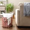 imageDII Polyester Container with Handles Lattice Storage Bin Medium Bright GreenCinnamon