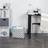 imageDII Polyester Container with Handles Lattice Storage Bin Medium Bright GreenGray
