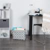 imageDII Polyester Container with Handles Lattice Storage Bin Medium Bright GreenGray