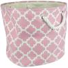 imageDII Polyester Container with Handles Lattice Storage Bin Medium Bright GreenGray