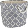 imageDII Polyester Container with Handles Lattice Storage Bin Medium Bright GreenGray