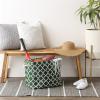 imageDII Polyester Container with Handles Lattice Storage Bin Medium Bright GreenHunter Green