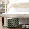 imageDII Polyester Container with Handles Lattice Storage Bin Medium Bright GreenHunter Green