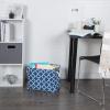 imageDII Polyester Container with Handles Lattice Storage Bin Medium Bright GreenNavy