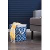imageDII Polyester Container with Handles Lattice Storage Bin Medium Bright GreenNavy
