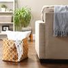 imageDII Polyester Container with Handles Lattice Storage Bin Medium Bright GreenPumpkin Spice