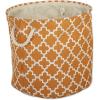 imageDII Polyester Container with Handles Lattice Storage Bin Medium Bright GreenPumpkin Spice