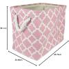 imageDII Polyester Container with Handles Lattice Storage Bin Medium Bright GreenRose