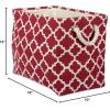 imageDII Polyester Container with Handles Lattice Storage Bin Medium Bright GreenRust