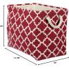 imageDII Polyester Container with Handles Lattice Storage Bin Medium Bright GreenRust
