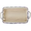 imageDII Polyester Container with Handles Lattice Storage Bin Medium Bright GreenStonewash Blue