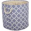 imageDII Polyester Container with Handles Lattice Storage Bin Medium Bright GreenStonewash Blue