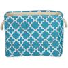 imageDII Polyester Container with Handles Lattice Storage Bin Medium Bright GreenStorm Blue
