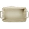 imageDII Polyester Container with Handles Lattice Storage Bin Medium Bright GreenVintage Linen