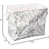 imageDII Polyester Storage Bin Marble White MediumWhite
