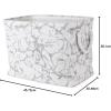 imageDII Polyester Storage Bin Marble White MediumWhite