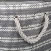 imageDII Woven Paper Storage Bin Basketweave Gray ampamp White LargeGray  White
