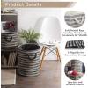 imageDII Woven Paper Storage Bin Basketweave Gray ampamp White LargeGray  White