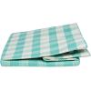 imageDII Woven Paper Storage Bin Checkers Aqua Large RectangleAqua