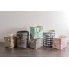 imageDII Woven Paper Storage Bin Checkers Aqua Large RectangleGray