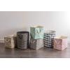 imageDII Woven Paper Storage Bin Checkers Aqua Large RectangleStone